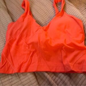 lululemon athletica Orange Tank Top